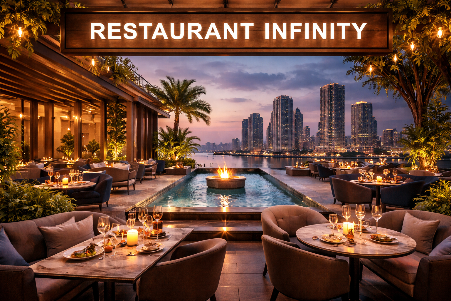Restaurant Infinity at Konkan Bliss Residence